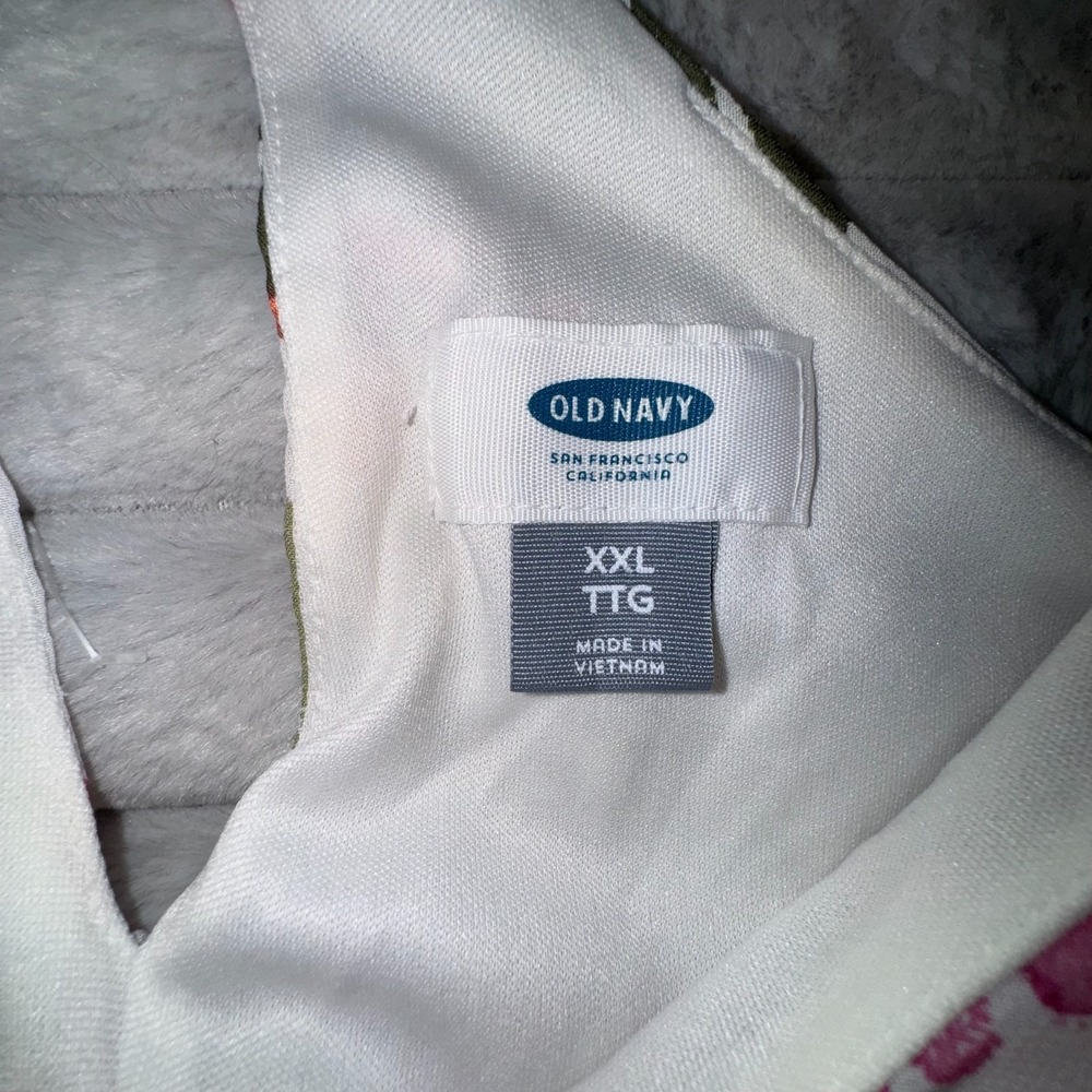 Old Navy Dress Womens 2XL Maxi White Floral Vacay Resort Wear Spaghetti‎ Strap - Picture 10 of 13